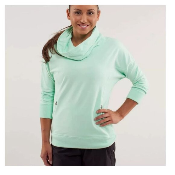 Lululemon Women Rest‎ Day Pullover in Fresh Teal Sweater S - Picture 1 of 14
